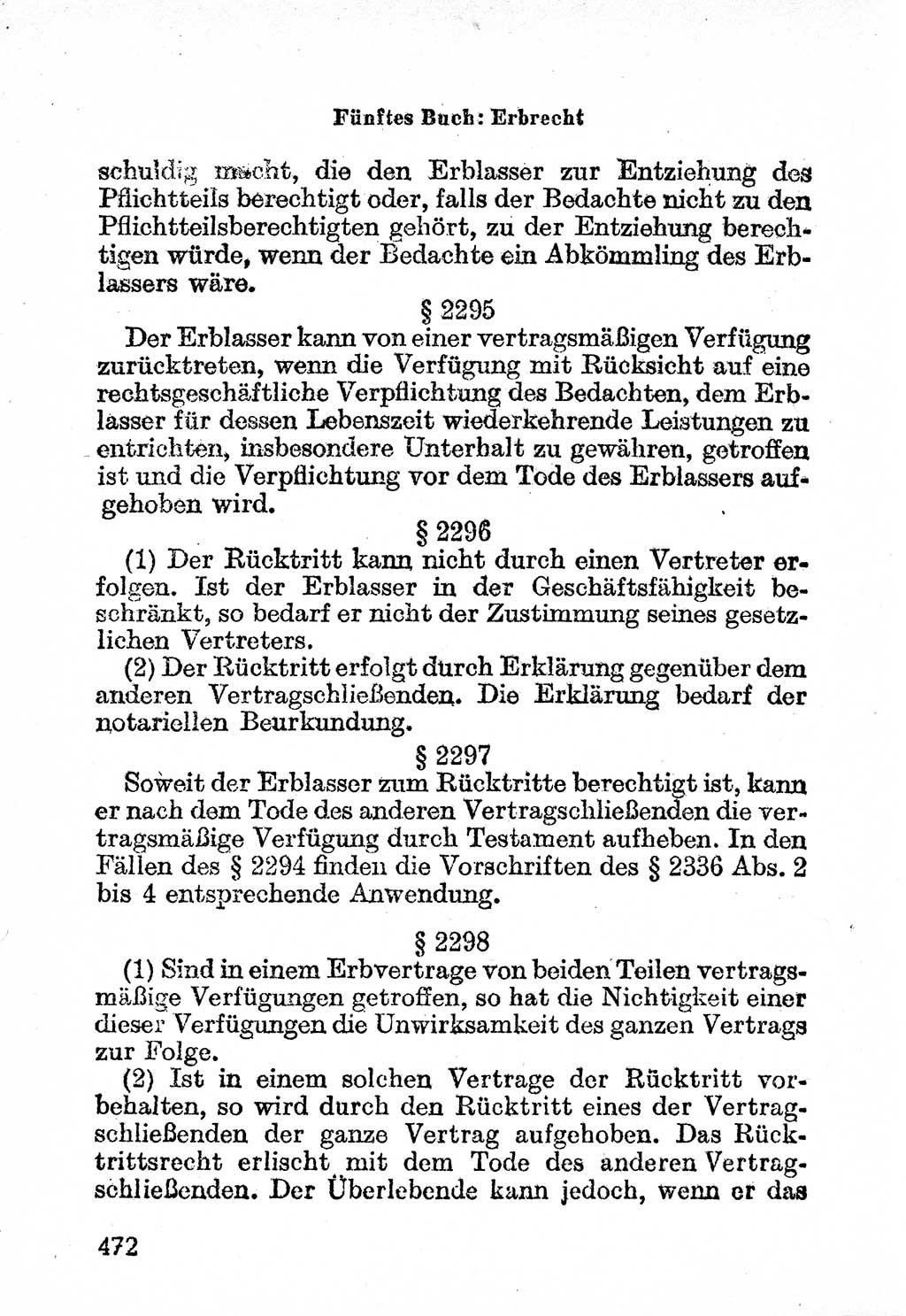 Bürgerliches Gesetzbuch (BGB) nebst wichtigen Nebengesetzen [Deutsche Demokratische Republik (DDR)] 1956, Seite 472 (BGB Nebenges. DDR 1956, S. 472)