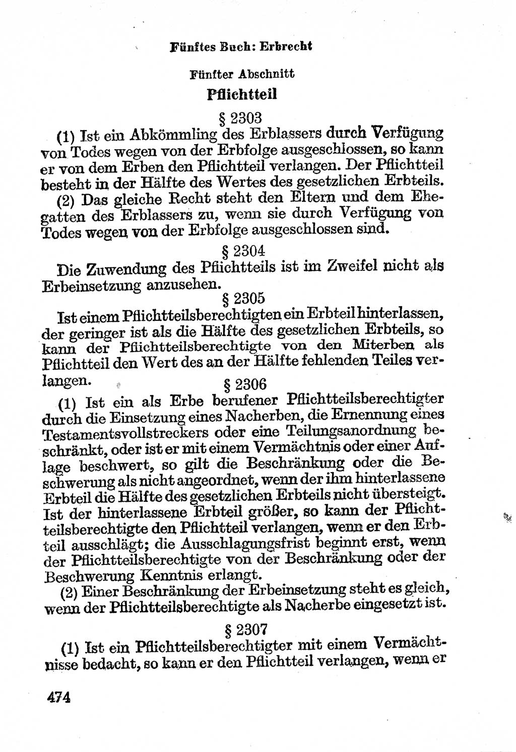 Bürgerliches Gesetzbuch (BGB) nebst wichtigen Nebengesetzen [Deutsche Demokratische Republik (DDR)] 1956, Seite 474 (BGB Nebenges. DDR 1956, S. 474)