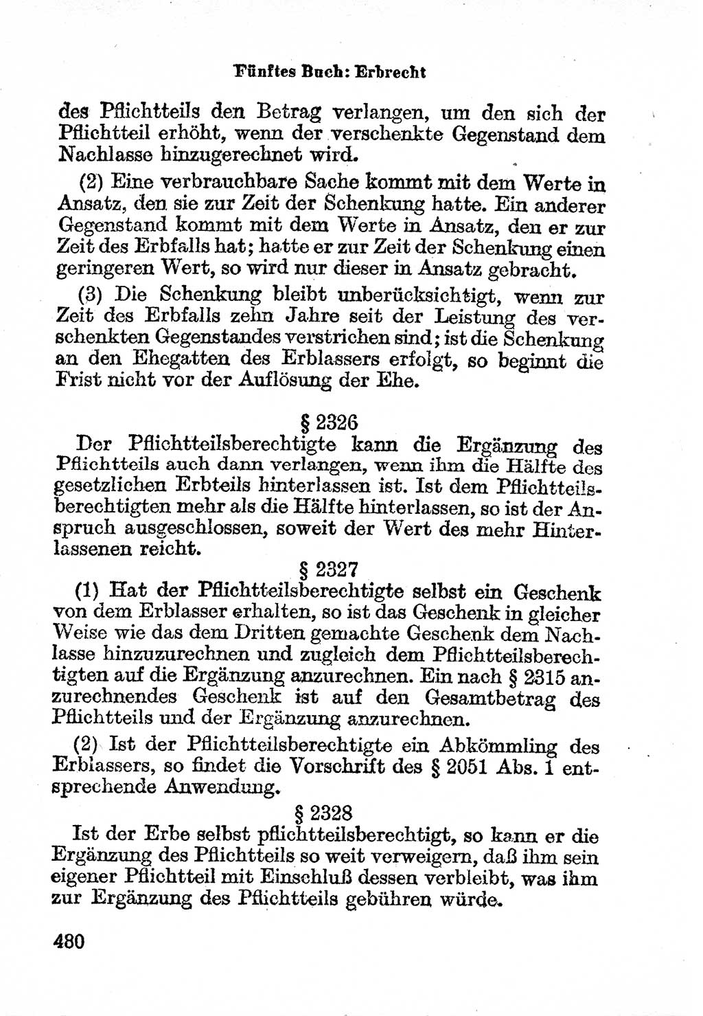 Bürgerliches Gesetzbuch (BGB) nebst wichtigen Nebengesetzen [Deutsche Demokratische Republik (DDR)] 1956, Seite 480 (BGB Nebenges. DDR 1956, S. 480)