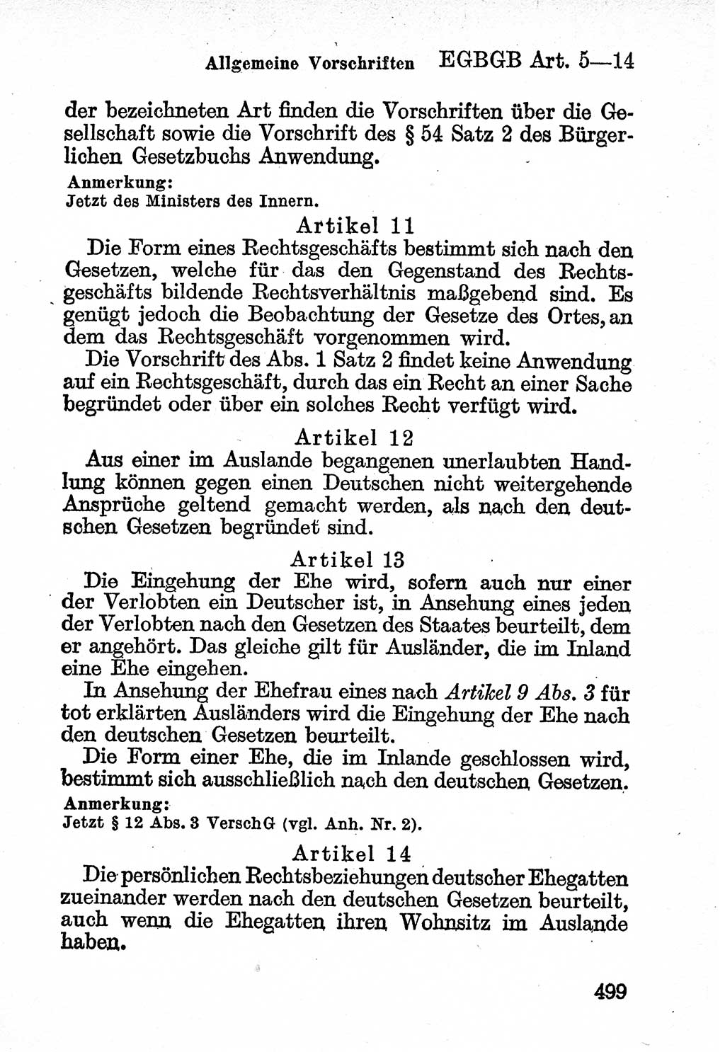 Bürgerliches Gesetzbuch (BGB) nebst wichtigen Nebengesetzen [Deutsche Demokratische Republik (DDR)] 1956, Seite 499 (BGB Nebenges. DDR 1956, S. 499)