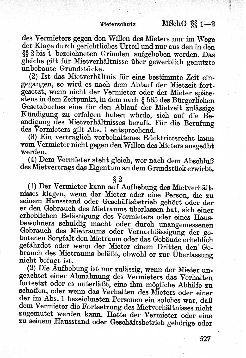 Bürgerliches Gesetzbuch (BGB) nebst wichtigen Nebengesetzen [Deutsche Demokratische Republik (DDR)] 1956, Seite 527 (BGB Nebenges. DDR 1956, S. 527)