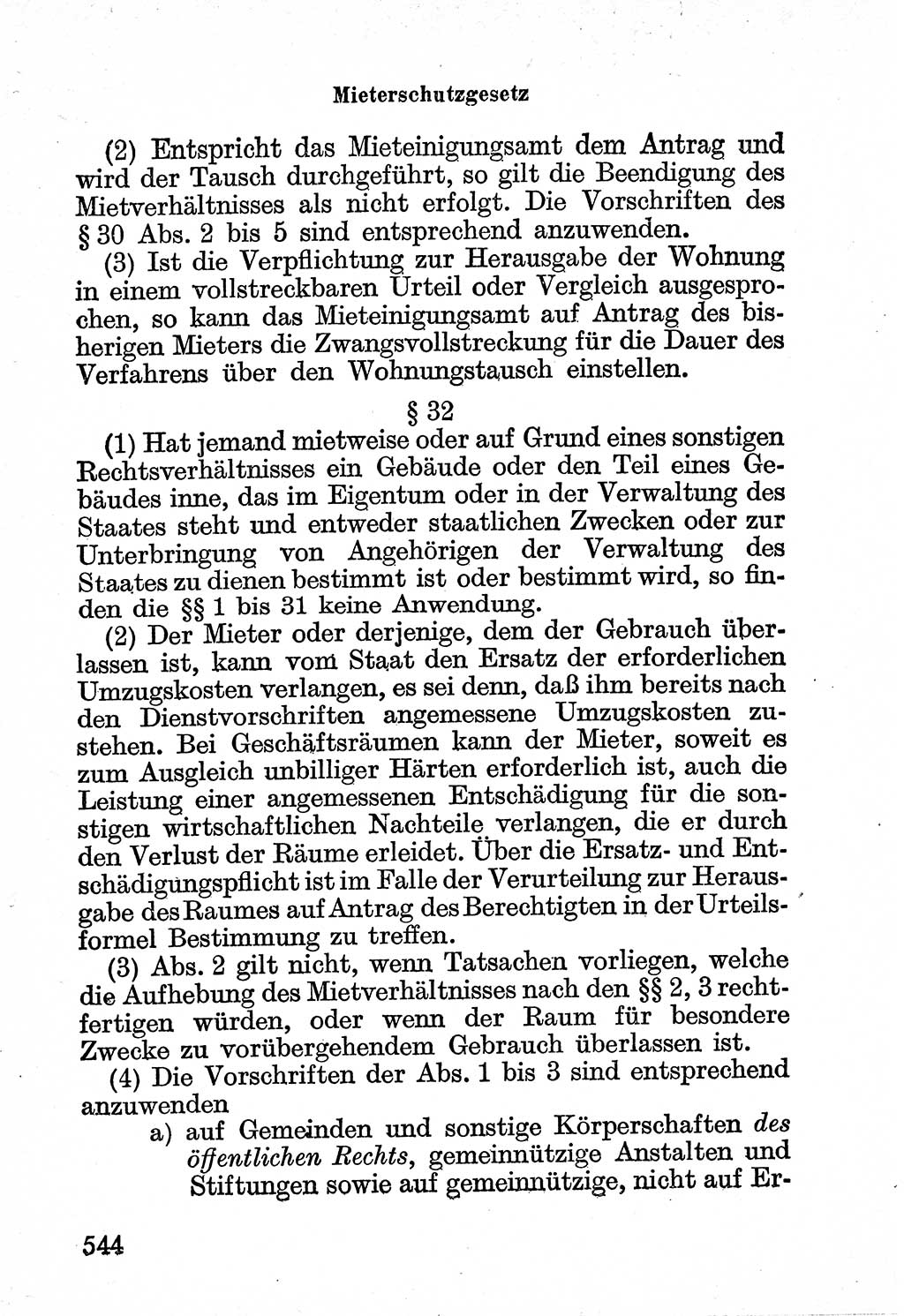 Bürgerliches Gesetzbuch (BGB) nebst wichtigen Nebengesetzen [Deutsche Demokratische Republik (DDR)] 1956, Seite 544 (BGB Nebenges. DDR 1956, S. 544)