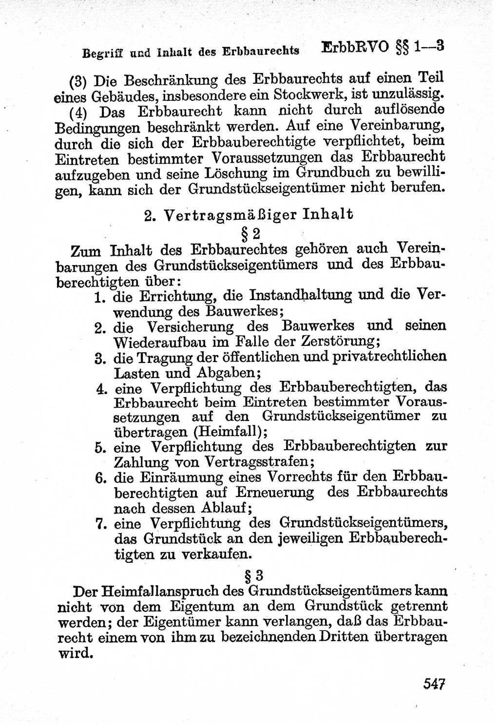 Bürgerliches Gesetzbuch (BGB) nebst wichtigen Nebengesetzen [Deutsche Demokratische Republik (DDR)] 1956, Seite 547 (BGB Nebenges. DDR 1956, S. 547)