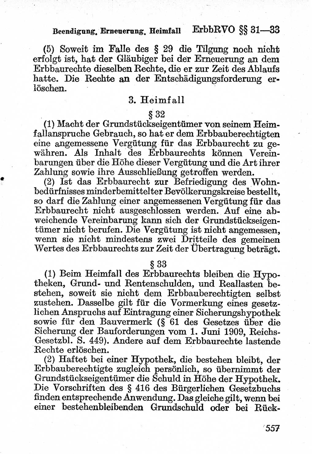 Bürgerliches Gesetzbuch (BGB) nebst wichtigen Nebengesetzen [Deutsche Demokratische Republik (DDR)] 1956, Seite 557 (BGB Nebenges. DDR 1956, S. 557)