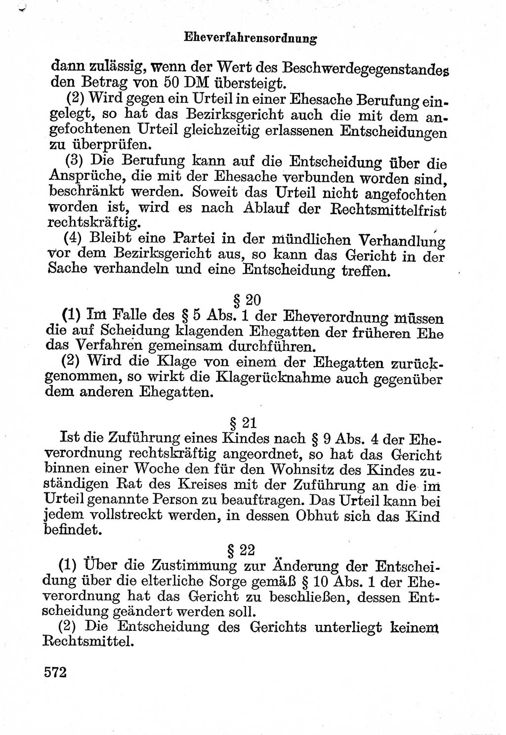 Bürgerliches Gesetzbuch (BGB) nebst wichtigen Nebengesetzen [Deutsche Demokratische Republik (DDR)] 1956, Seite 572 (BGB Nebenges. DDR 1956, S. 572)