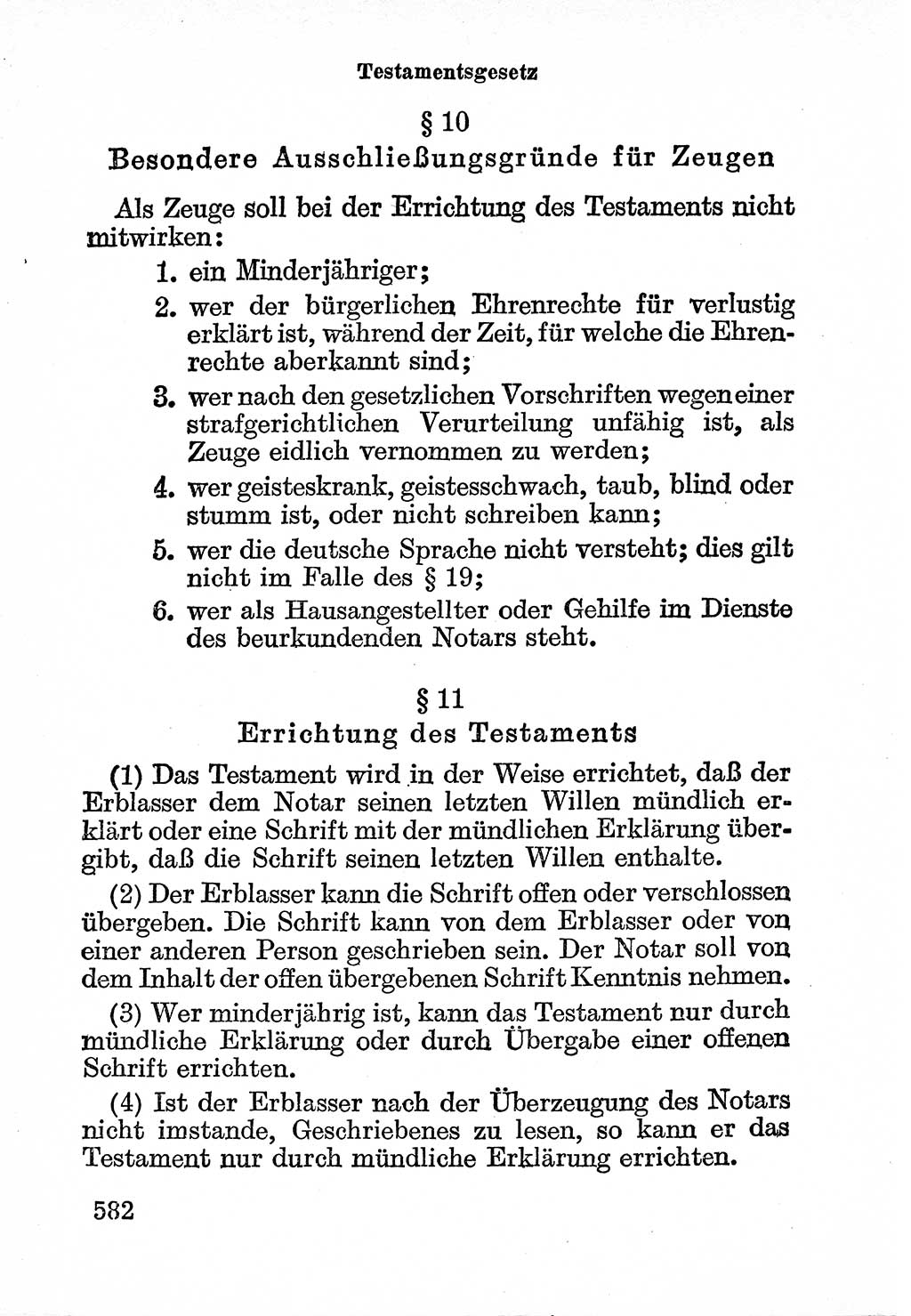 Bürgerliches Gesetzbuch (BGB) nebst wichtigen Nebengesetzen [Deutsche Demokratische Republik (DDR)] 1956, Seite 582 (BGB Nebenges. DDR 1956, S. 582)