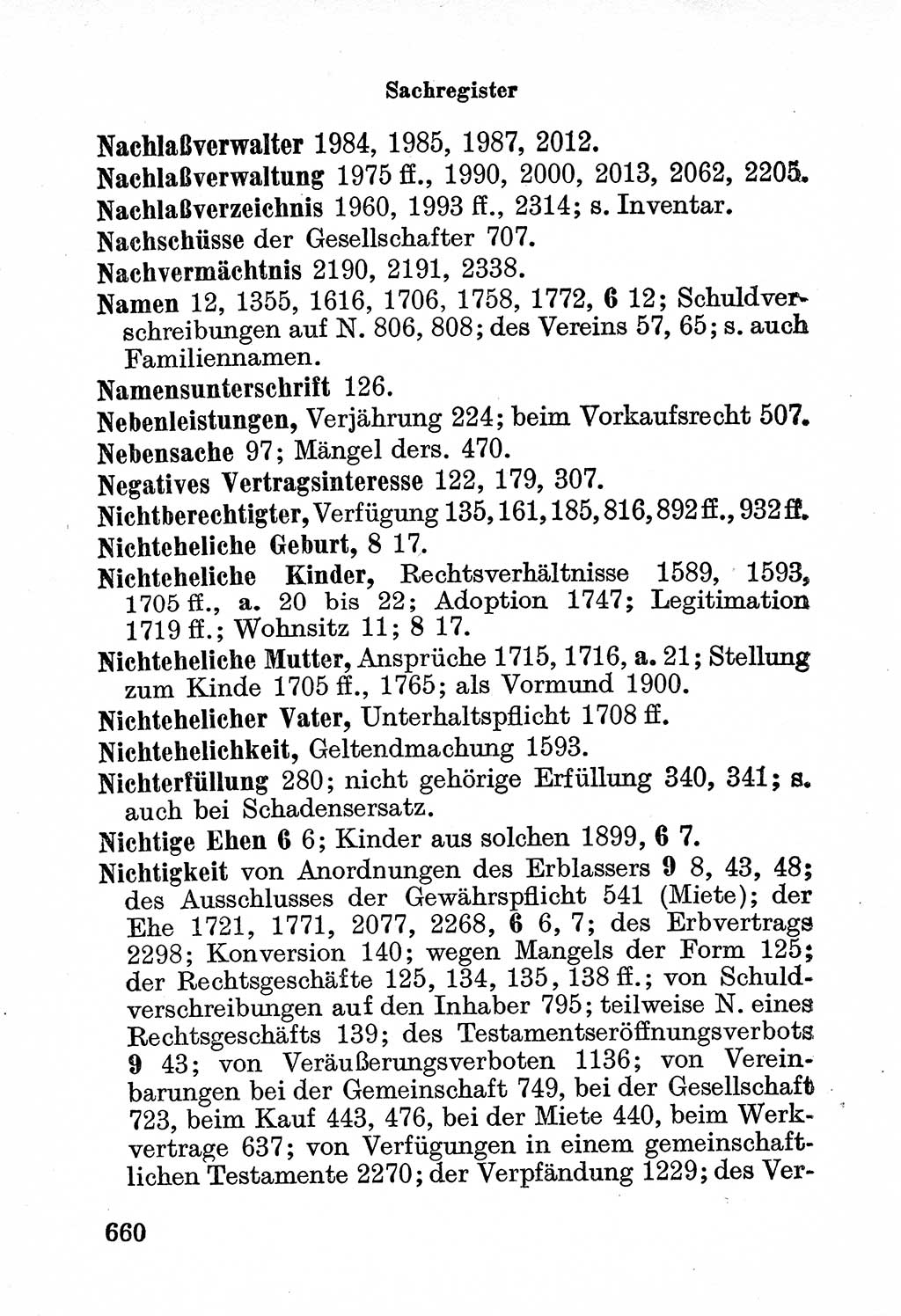 Bürgerliches Gesetzbuch (BGB) nebst wichtigen Nebengesetzen [Deutsche Demokratische Republik (DDR)] 1956, Seite 660 (BGB Nebenges. DDR 1956, S. 660)