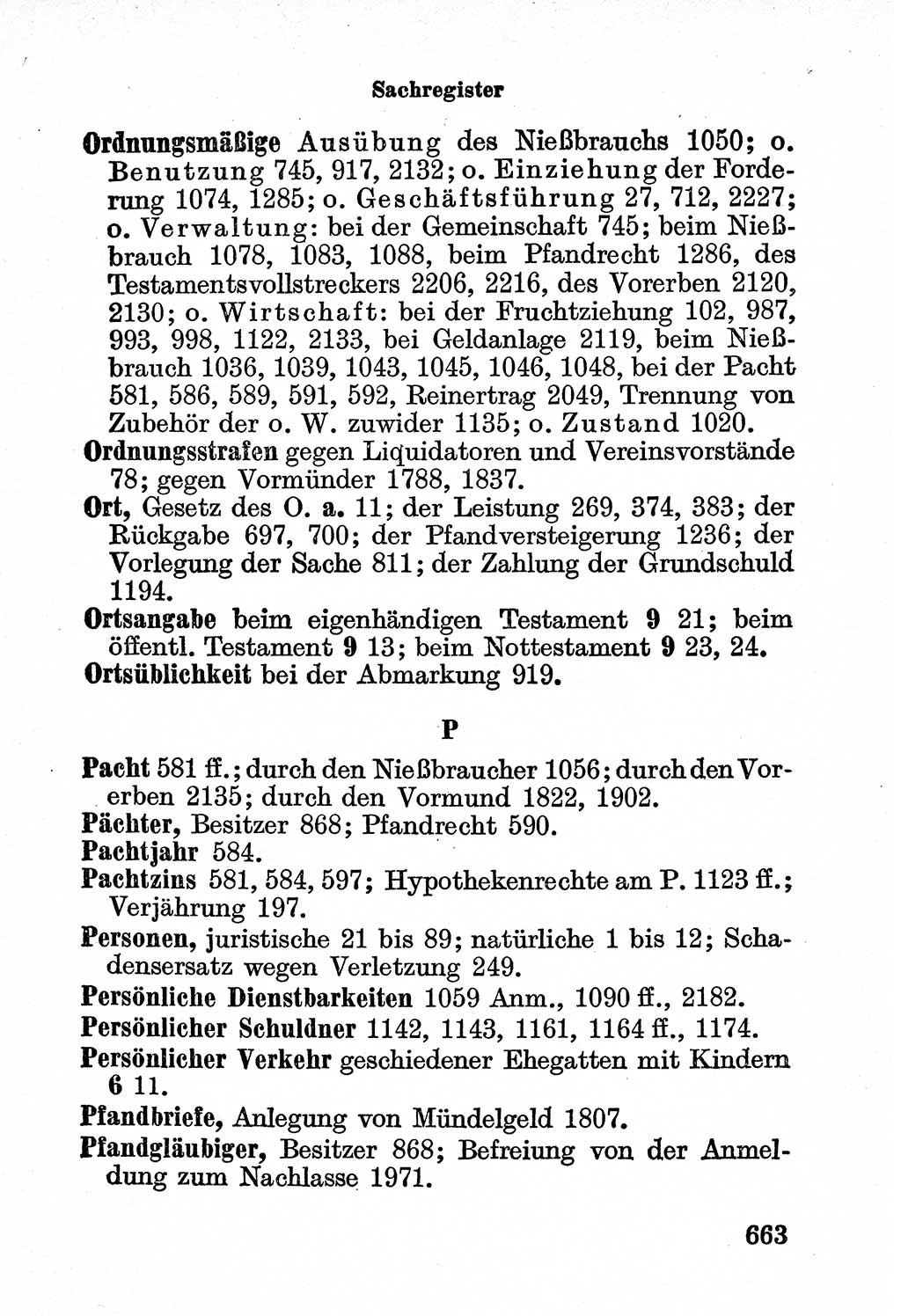 Bürgerliches Gesetzbuch (BGB) nebst wichtigen Nebengesetzen [Deutsche Demokratische Republik (DDR)] 1956, Seite 663 (BGB Nebenges. DDR 1956, S. 663)