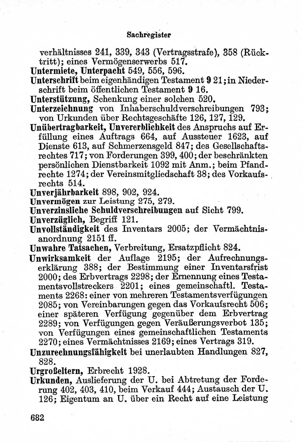 Bürgerliches Gesetzbuch (BGB) nebst wichtigen Nebengesetzen [Deutsche Demokratische Republik (DDR)] 1956, Seite 682 (BGB Nebenges. DDR 1956, S. 682)