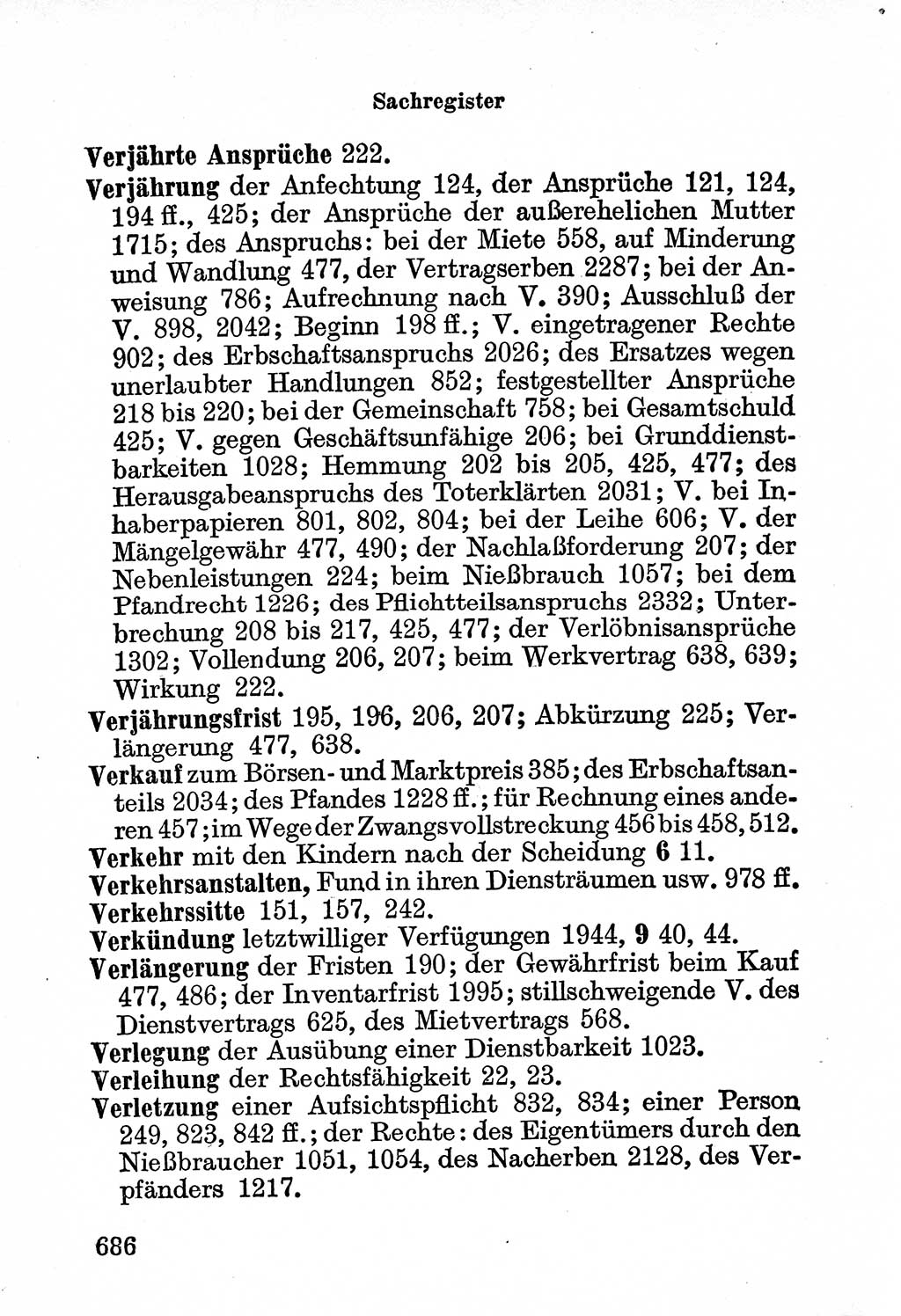 Bürgerliches Gesetzbuch (BGB) nebst wichtigen Nebengesetzen [Deutsche Demokratische Republik (DDR)] 1956, Seite 686 (BGB Nebenges. DDR 1956, S. 686)