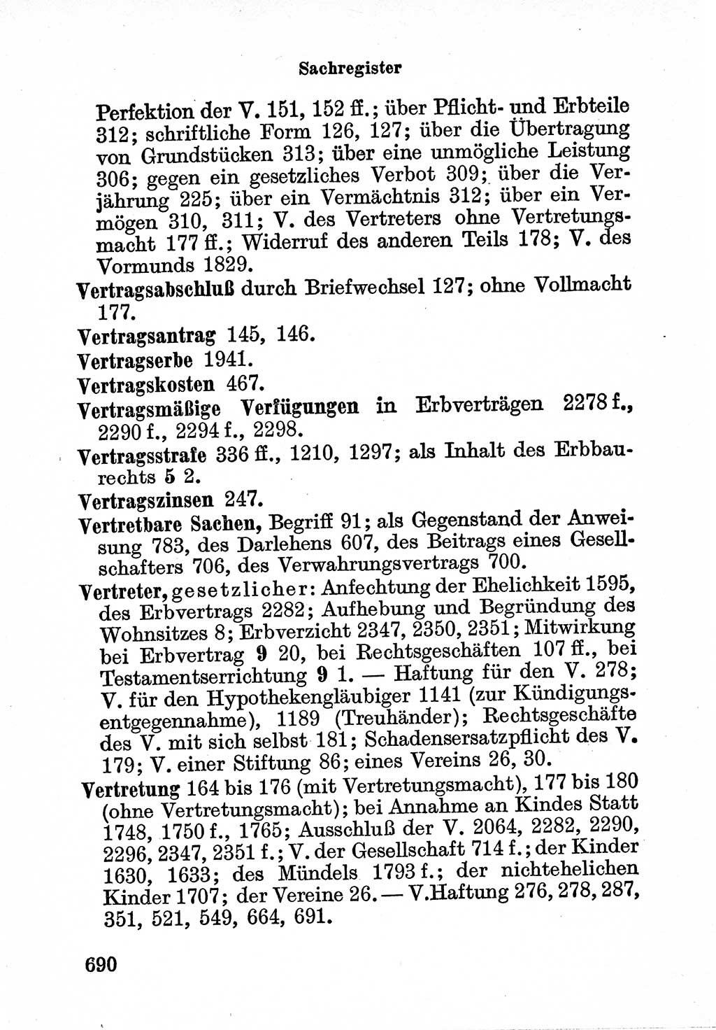 Bürgerliches Gesetzbuch (BGB) nebst wichtigen Nebengesetzen [Deutsche Demokratische Republik (DDR)] 1956, Seite 690 (BGB Nebenges. DDR 1956, S. 690)