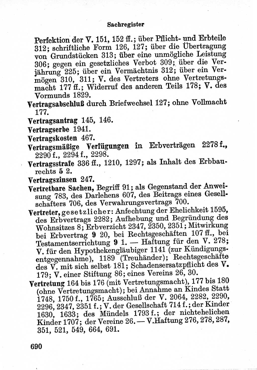 Bürgerliches Gesetzbuch (BGB) nebst wichtigen Nebengesetzen [Deutsche Demokratische Republik (DDR)] 1956, Seite 690 (BGB Nebenges. DDR 1956, S. 690)