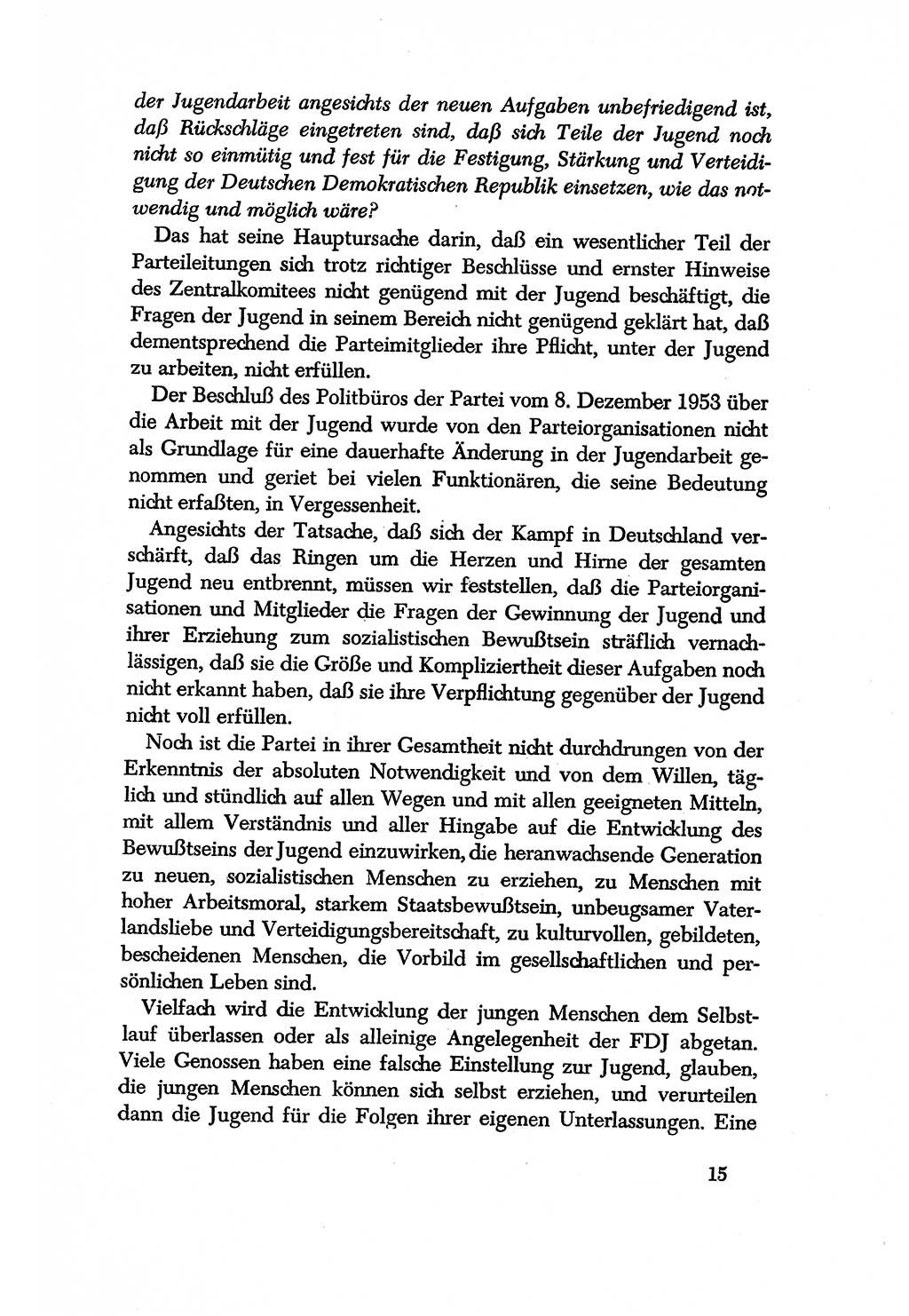 Dokumente der Sozialistischen Einheitspartei Deutschlands (SED) [Deutsche Demokratische Republik (DDR)] 1956-1957, Seite 15 (Dok. SED DDR 1956-1957, S. 15)
