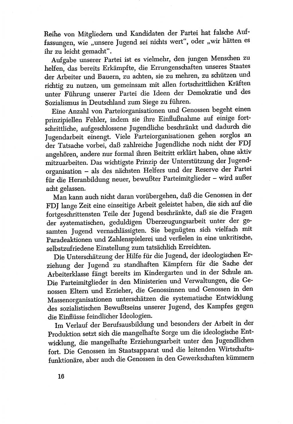 Dokumente der Sozialistischen Einheitspartei Deutschlands (SED) [Deutsche Demokratische Republik (DDR)] 1956-1957, Seite 16 (Dok. SED DDR 1956-1957, S. 16)