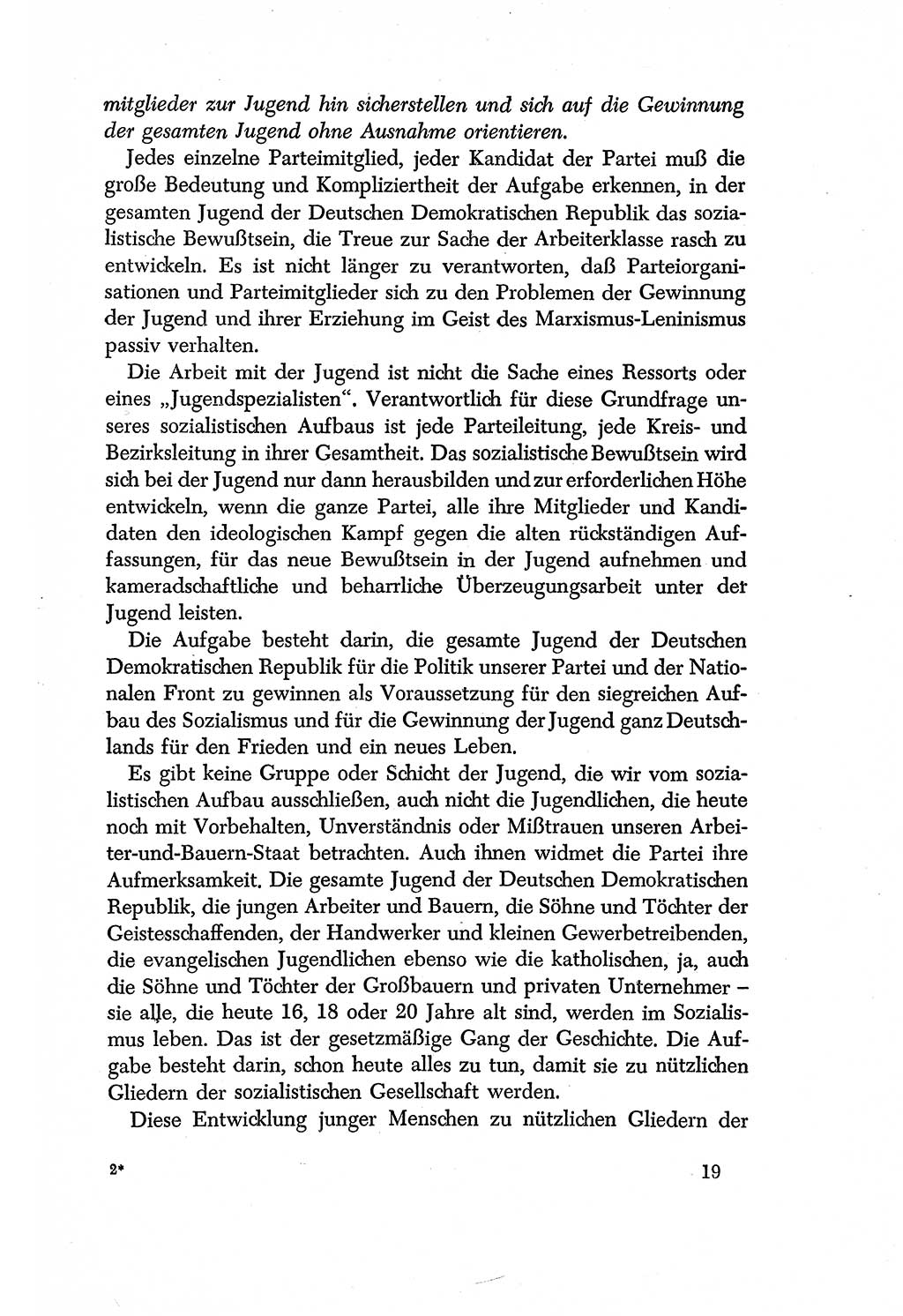 Dokumente der Sozialistischen Einheitspartei Deutschlands (SED) [Deutsche Demokratische Republik (DDR)] 1956-1957, Seite 19 (Dok. SED DDR 1956-1957, S. 19)