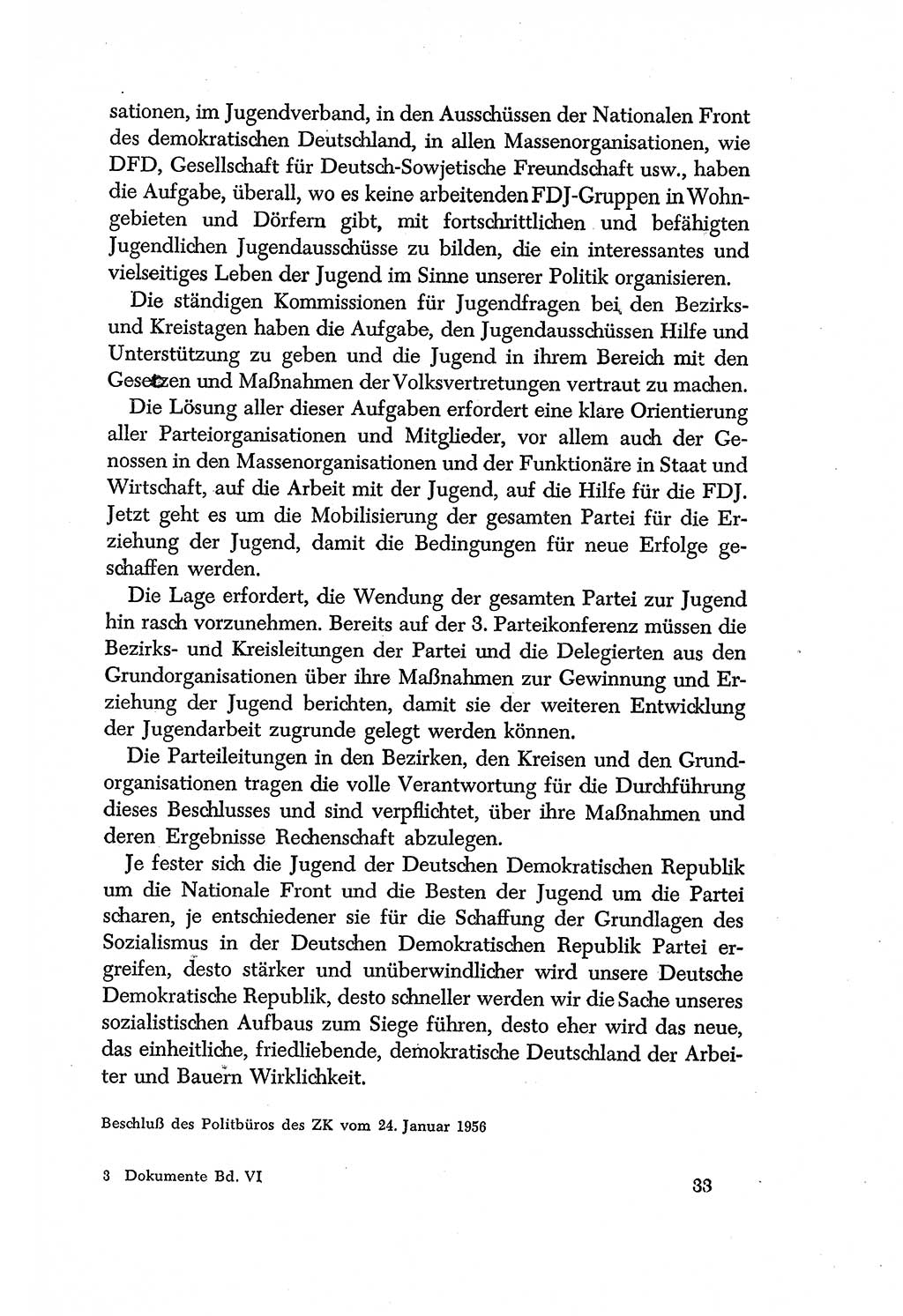 Dokumente der Sozialistischen Einheitspartei Deutschlands (SED) [Deutsche Demokratische Republik (DDR)] 1956-1957, Seite 33 (Dok. SED DDR 1956-1957, S. 33)