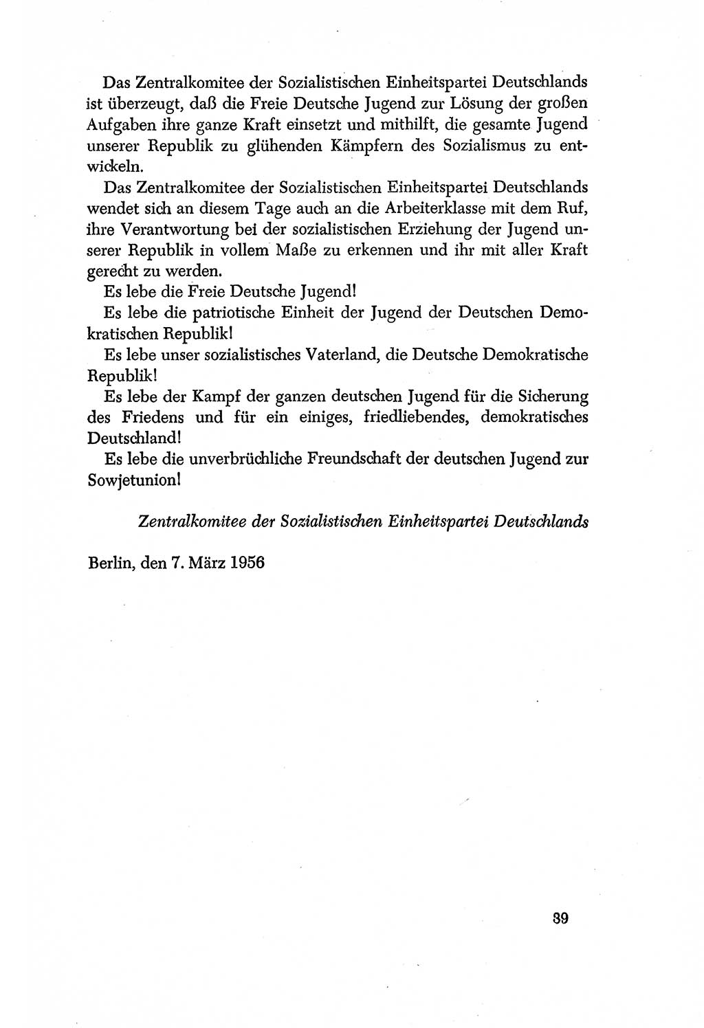 Dokumente der Sozialistischen Einheitspartei Deutschlands (SED) [Deutsche Demokratische Republik (DDR)] 1956-1957, Seite 39 (Dok. SED DDR 1956-1957, S. 39)