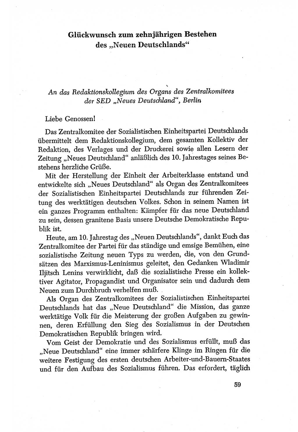 Dokumente der Sozialistischen Einheitspartei Deutschlands (SED) [Deutsche Demokratische Republik (DDR)] 1956-1957, Seite 59 (Dok. SED DDR 1956-1957, S. 59)