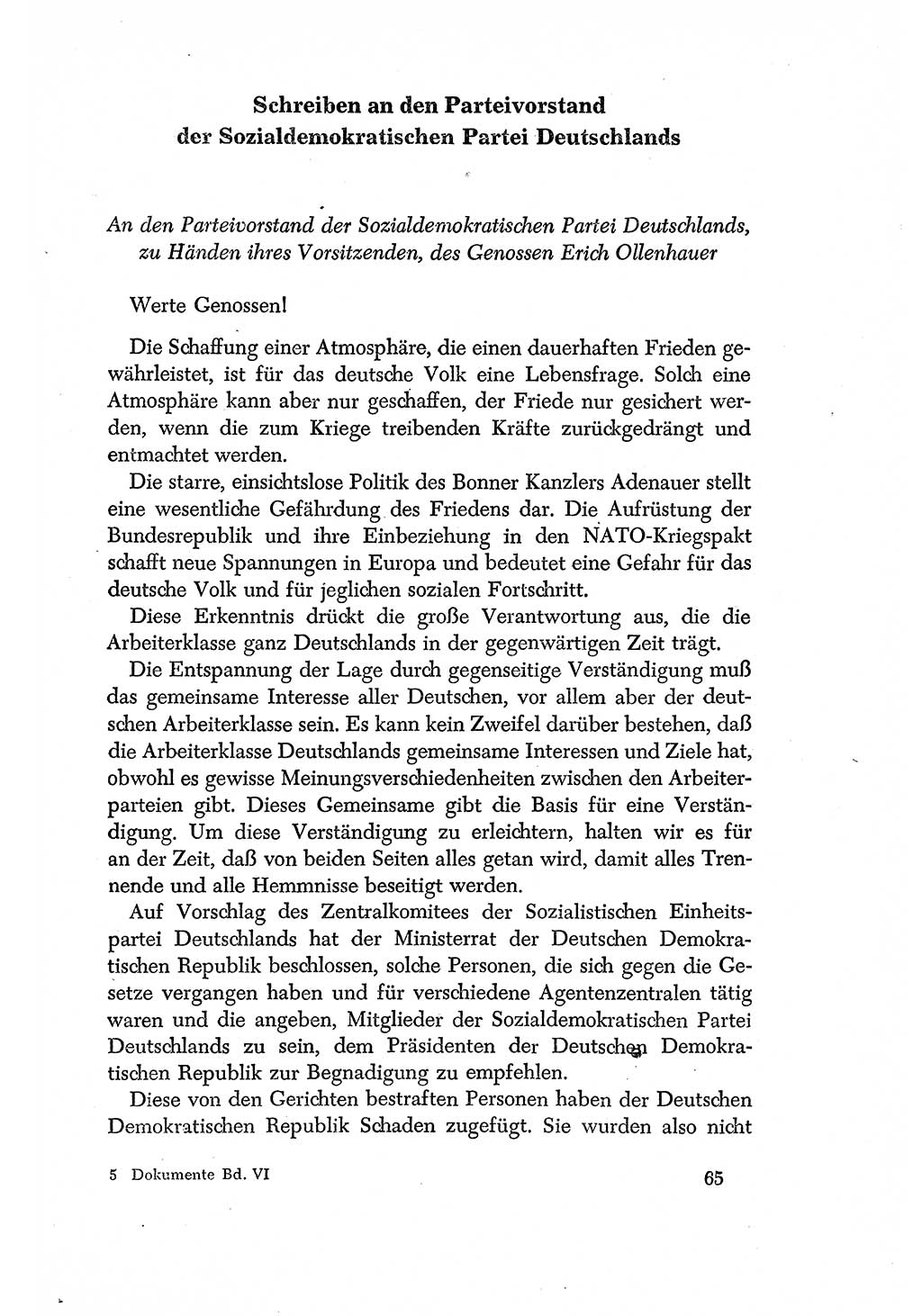 Dokumente der Sozialistischen Einheitspartei Deutschlands (SED) [Deutsche Demokratische Republik (DDR)] 1956-1957, Seite 65 (Dok. SED DDR 1956-1957, S. 65)