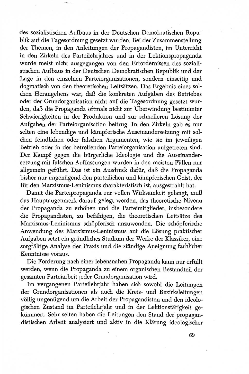 Dokumente der Sozialistischen Einheitspartei Deutschlands (SED) [Deutsche Demokratische Republik (DDR)] 1956-1957, Seite 69 (Dok. SED DDR 1956-1957, S. 69)