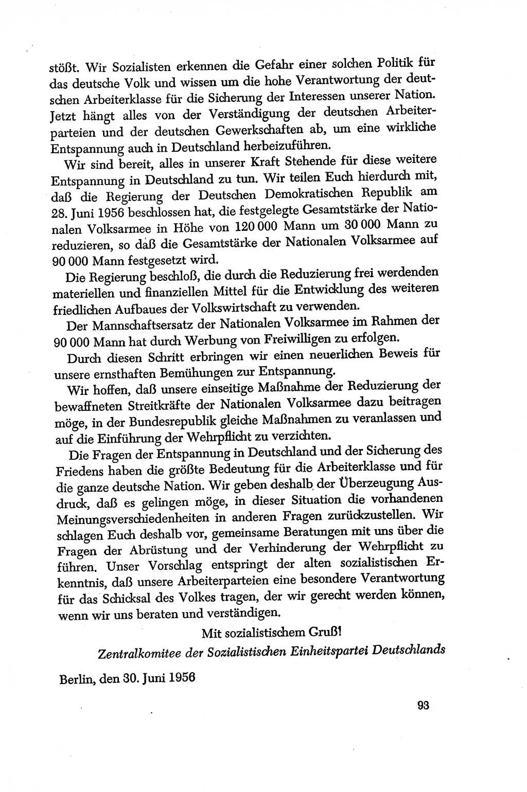 Dokumente der Sozialistischen Einheitspartei Deutschlands (SED) [Deutsche Demokratische Republik (DDR)] 1956-1957, Seite 93 (Dok. SED DDR 1956-1957, S. 93)
