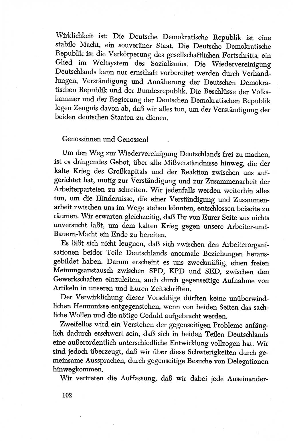 Dokumente der Sozialistischen Einheitspartei Deutschlands (SED) [Deutsche Demokratische Republik (DDR)] 1956-1957, Seite 102 (Dok. SED DDR 1956-1957, S. 102)