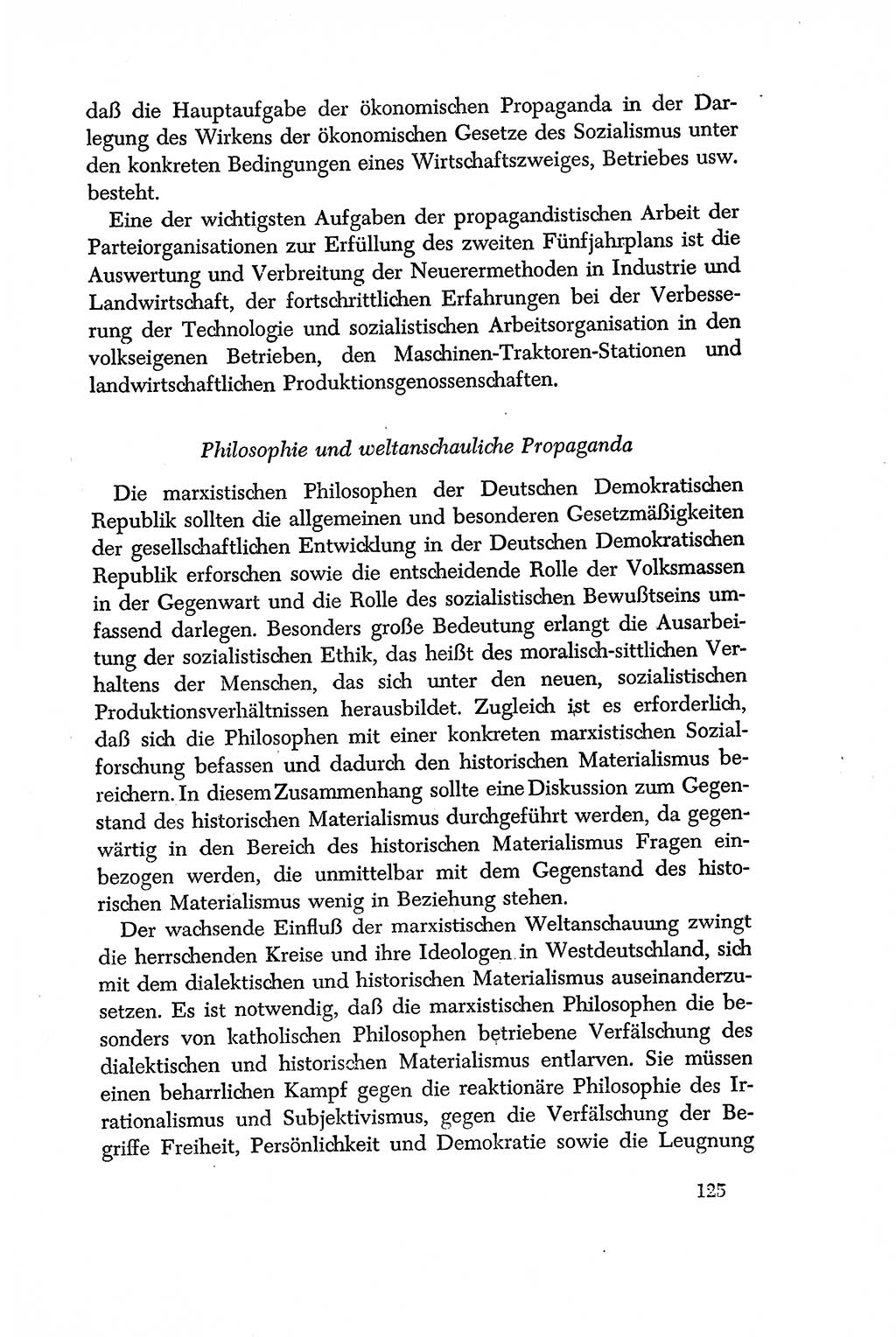 Dokumente der Sozialistischen Einheitspartei Deutschlands (SED) [Deutsche Demokratische Republik (DDR)] 1956-1957, Seite 125 (Dok. SED DDR 1956-1957, S. 125)