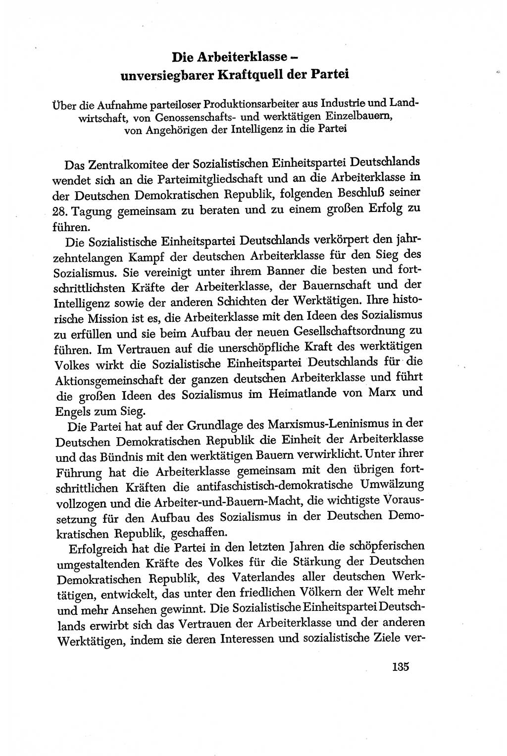 Dokumente der Sozialistischen Einheitspartei Deutschlands (SED) [Deutsche Demokratische Republik (DDR)] 1956-1957, Seite 135 (Dok. SED DDR 1956-1957, S. 135)