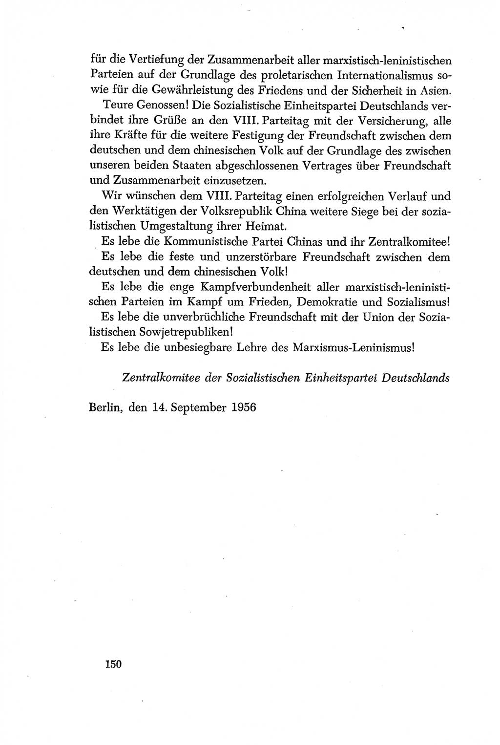 Dokumente der Sozialistischen Einheitspartei Deutschlands (SED) [Deutsche Demokratische Republik (DDR)] 1956-1957, Seite 150 (Dok. SED DDR 1956-1957, S. 150)