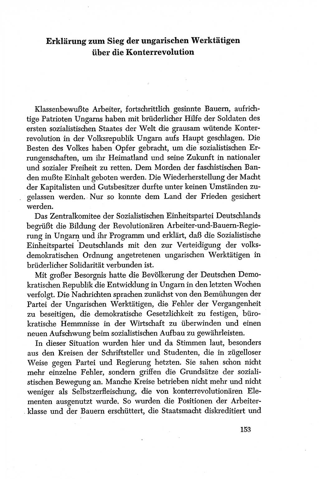 Dokumente der Sozialistischen Einheitspartei Deutschlands (SED) [Deutsche Demokratische Republik (DDR)] 1956-1957, Seite 153 (Dok. SED DDR 1956-1957, S. 153)