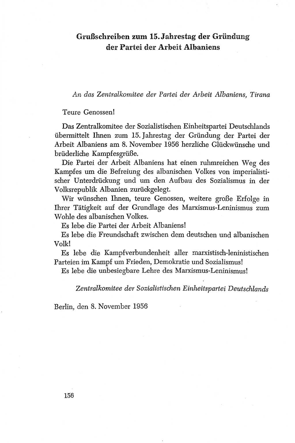 Dokumente der Sozialistischen Einheitspartei Deutschlands (SED) [Deutsche Demokratische Republik (DDR)] 1956-1957, Seite 156 (Dok. SED DDR 1956-1957, S. 156)