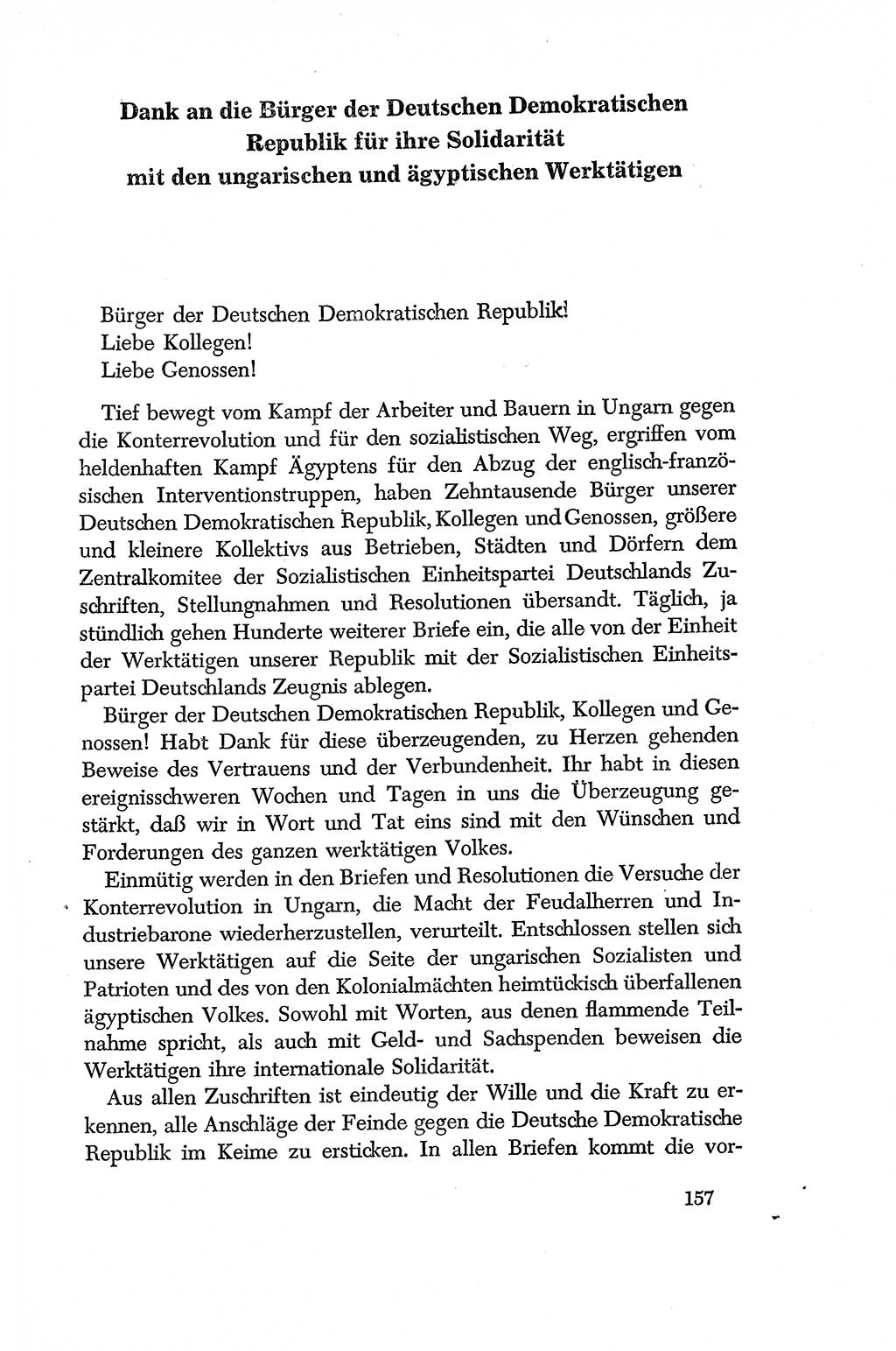 Dokumente der Sozialistischen Einheitspartei Deutschlands (SED) [Deutsche Demokratische Republik (DDR)] 1956-1957, Seite 157 (Dok. SED DDR 1956-1957, S. 157)