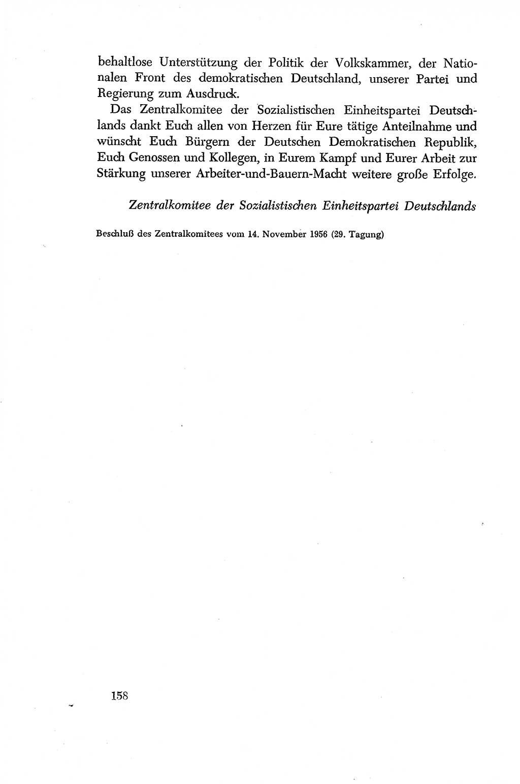 Dokumente der Sozialistischen Einheitspartei Deutschlands (SED) [Deutsche Demokratische Republik (DDR)] 1956-1957, Seite 158 (Dok. SED DDR 1956-1957, S. 158)