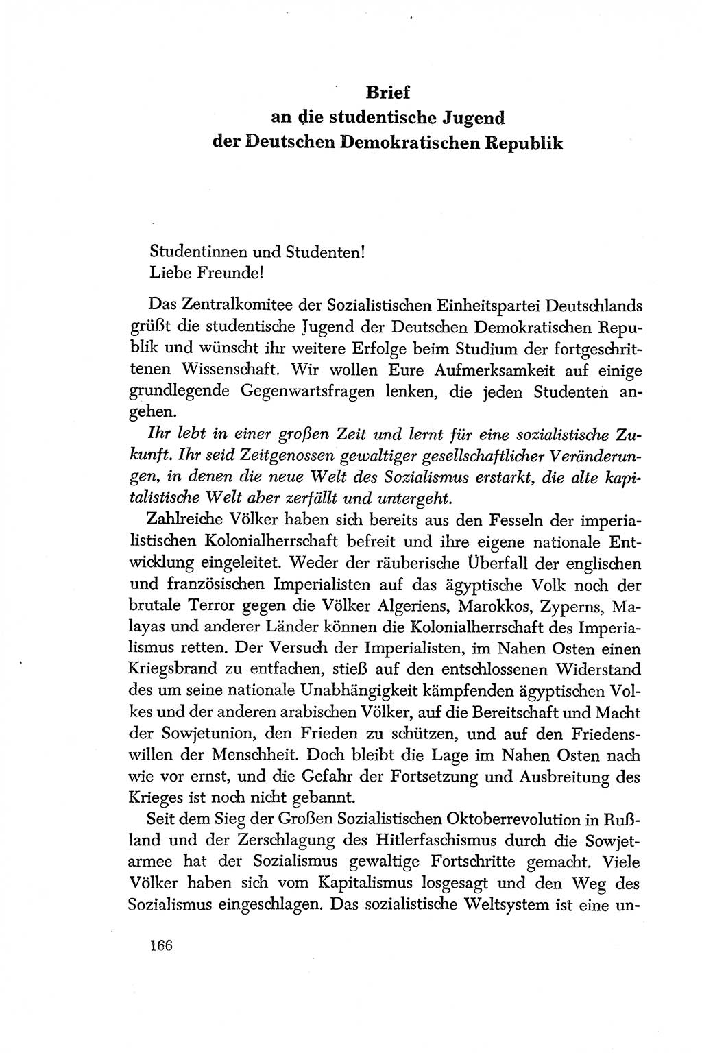 Dokumente der Sozialistischen Einheitspartei Deutschlands (SED) [Deutsche Demokratische Republik (DDR)] 1956-1957, Seite 166 (Dok. SED DDR 1956-1957, S. 166)