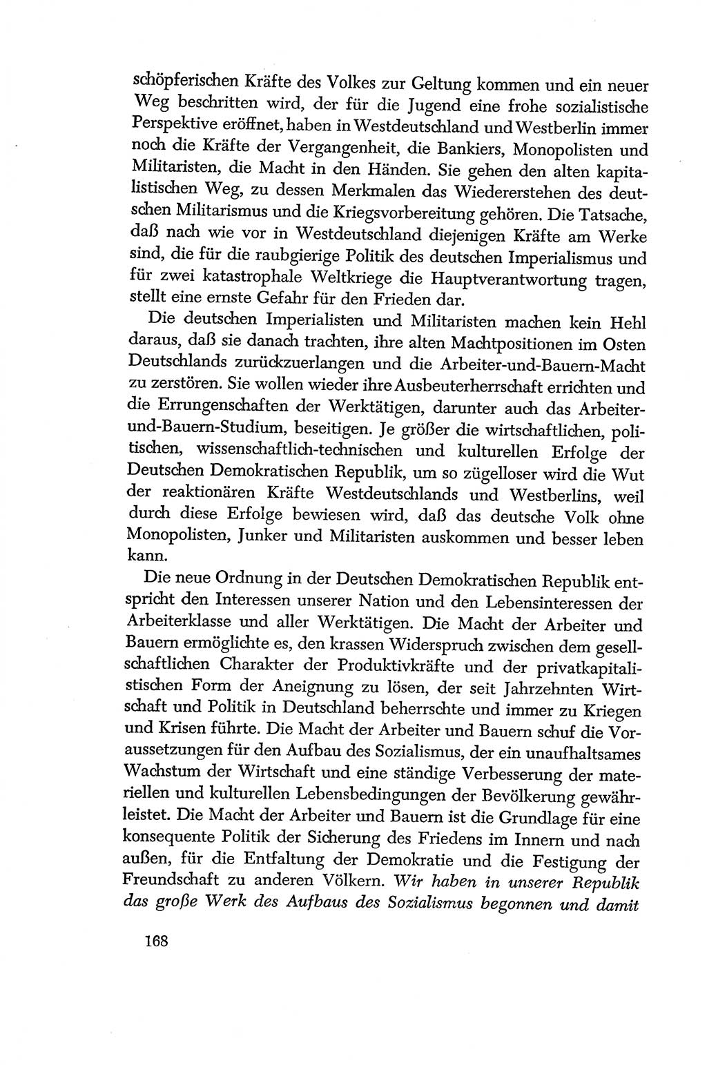 Dokumente der Sozialistischen Einheitspartei Deutschlands (SED) [Deutsche Demokratische Republik (DDR)] 1956-1957, Seite 168 (Dok. SED DDR 1956-1957, S. 168)