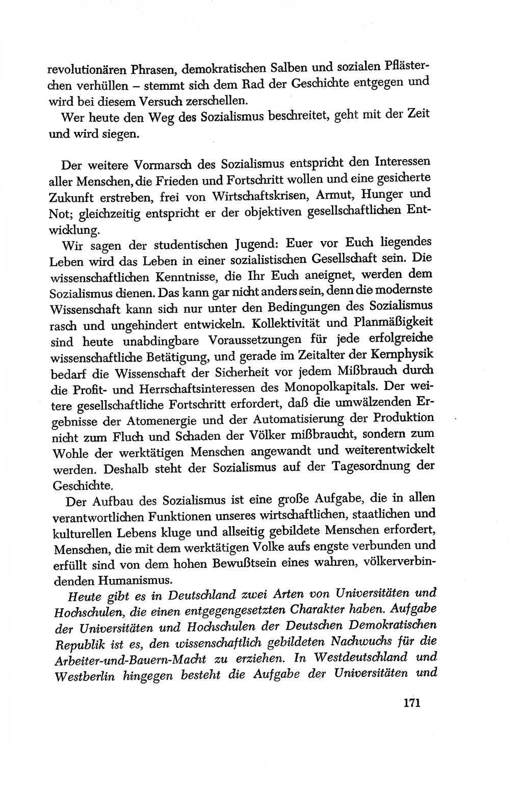 Dokumente der Sozialistischen Einheitspartei Deutschlands (SED) [Deutsche Demokratische Republik (DDR)] 1956-1957, Seite 171 (Dok. SED DDR 1956-1957, S. 171)