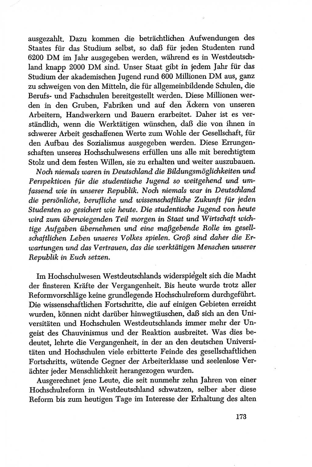 Dokumente der Sozialistischen Einheitspartei Deutschlands (SED) [Deutsche Demokratische Republik (DDR)] 1956-1957, Seite 173 (Dok. SED DDR 1956-1957, S. 173)