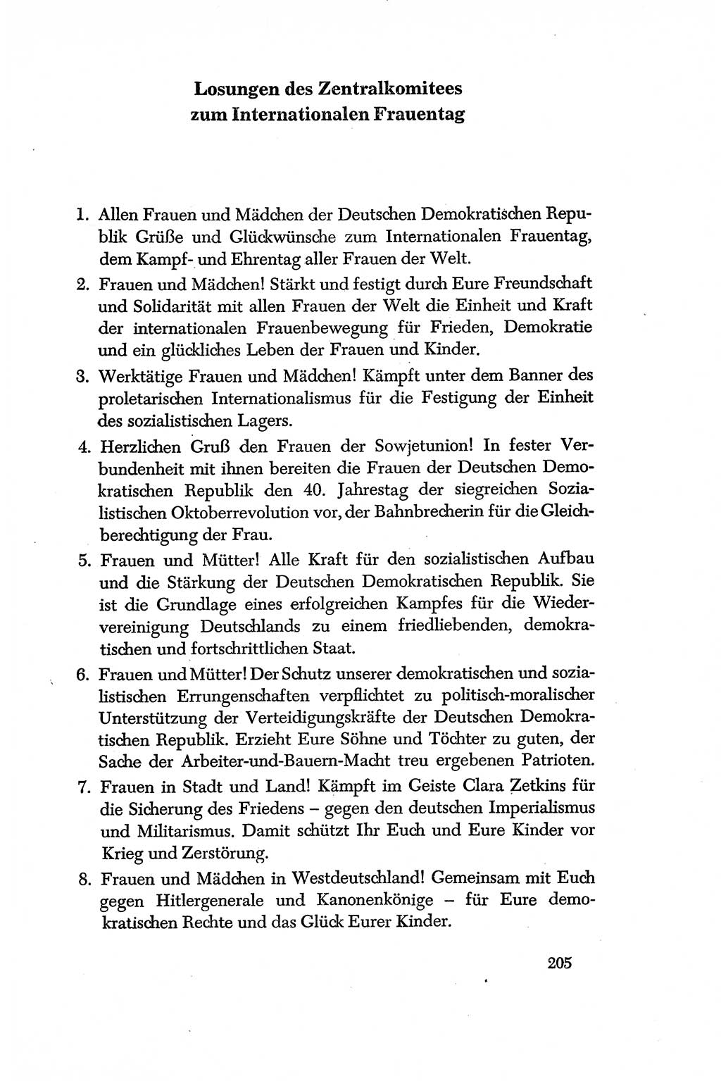 Dokumente der Sozialistischen Einheitspartei Deutschlands (SED) [Deutsche Demokratische Republik (DDR)] 1956-1957, Seite 205 (Dok. SED DDR 1956-1957, S. 205)