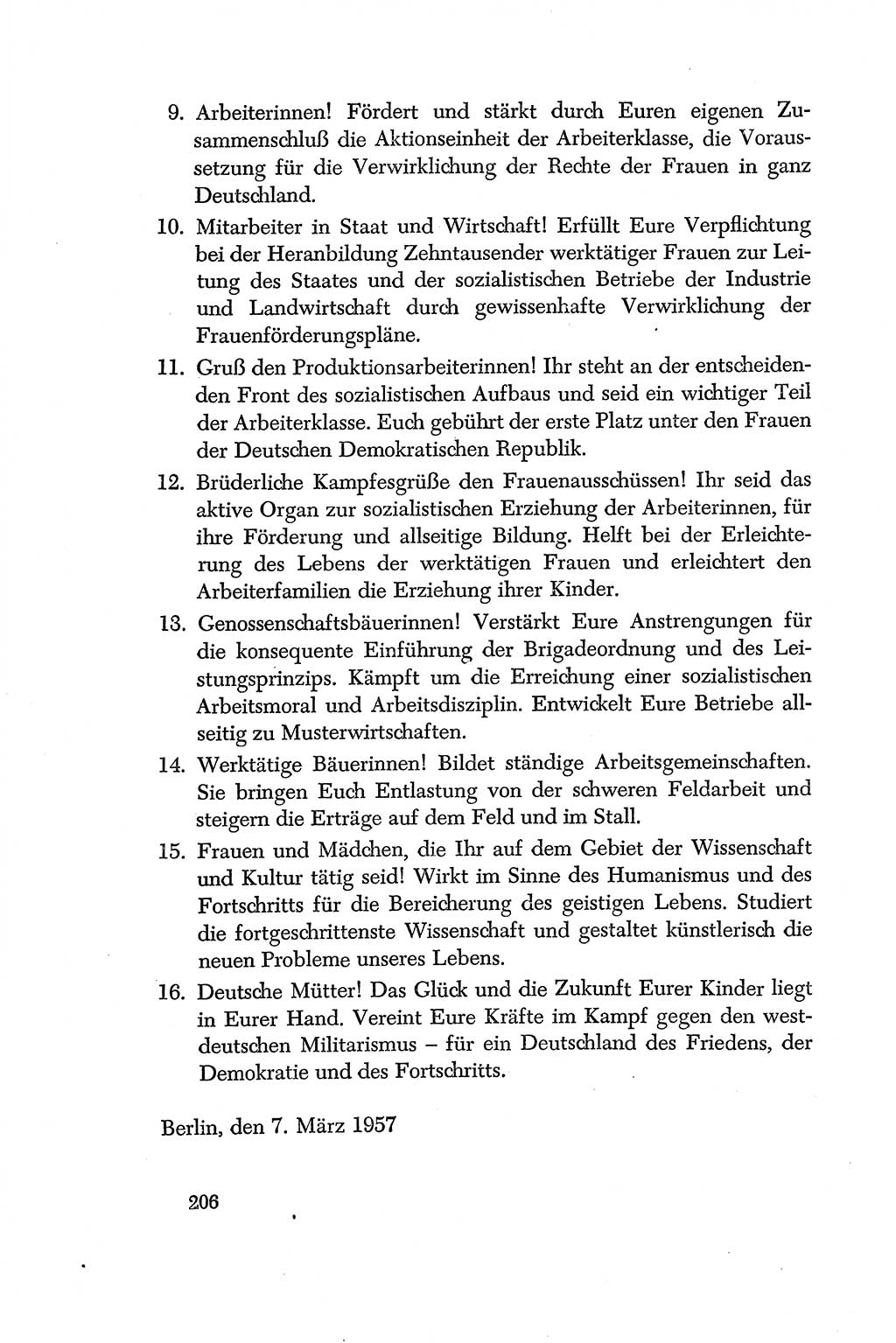 Dokumente der Sozialistischen Einheitspartei Deutschlands (SED) [Deutsche Demokratische Republik (DDR)] 1956-1957, Seite 206 (Dok. SED DDR 1956-1957, S. 206)