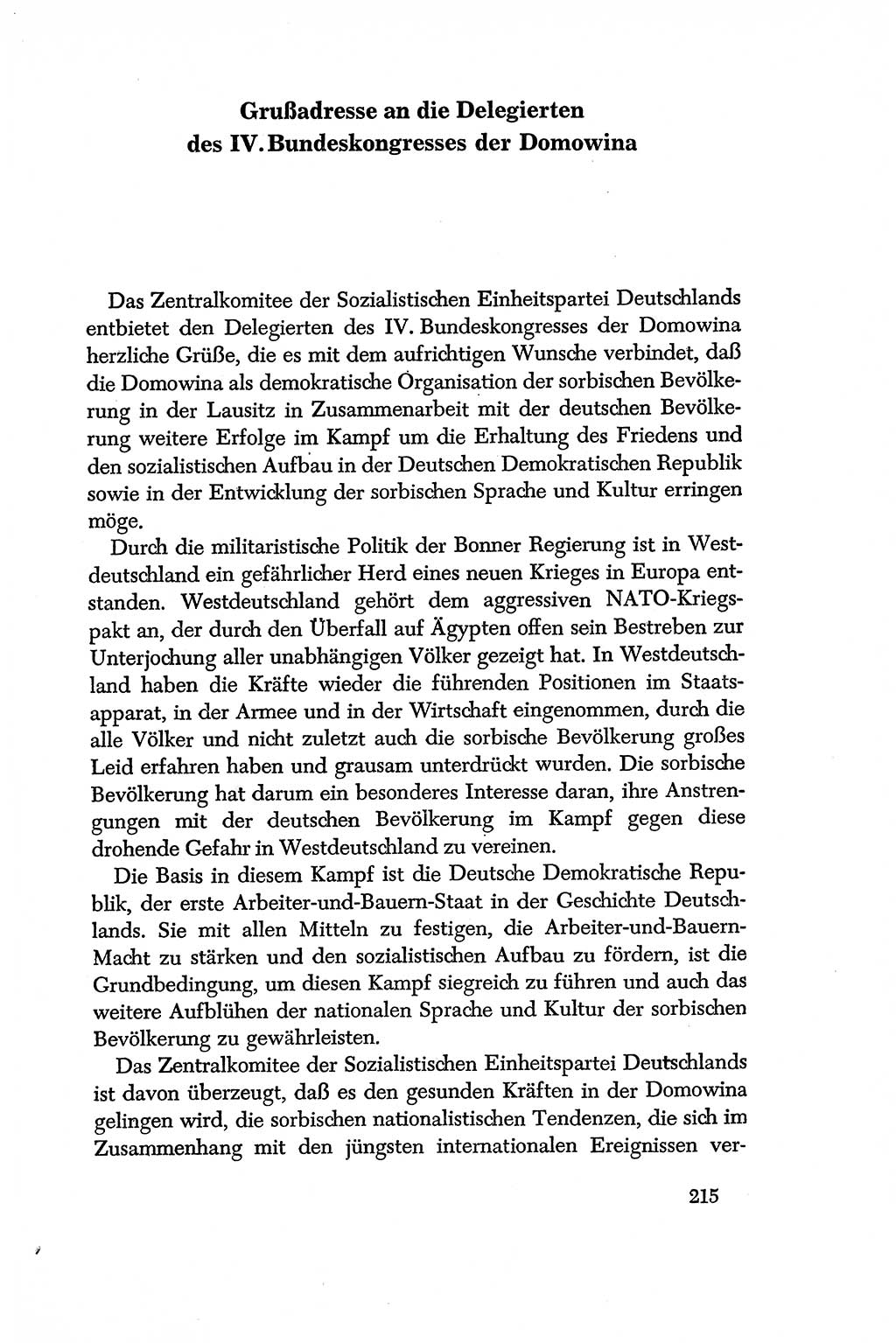 Dokumente der Sozialistischen Einheitspartei Deutschlands (SED) [Deutsche Demokratische Republik (DDR)] 1956-1957, Seite 215 (Dok. SED DDR 1956-1957, S. 215)