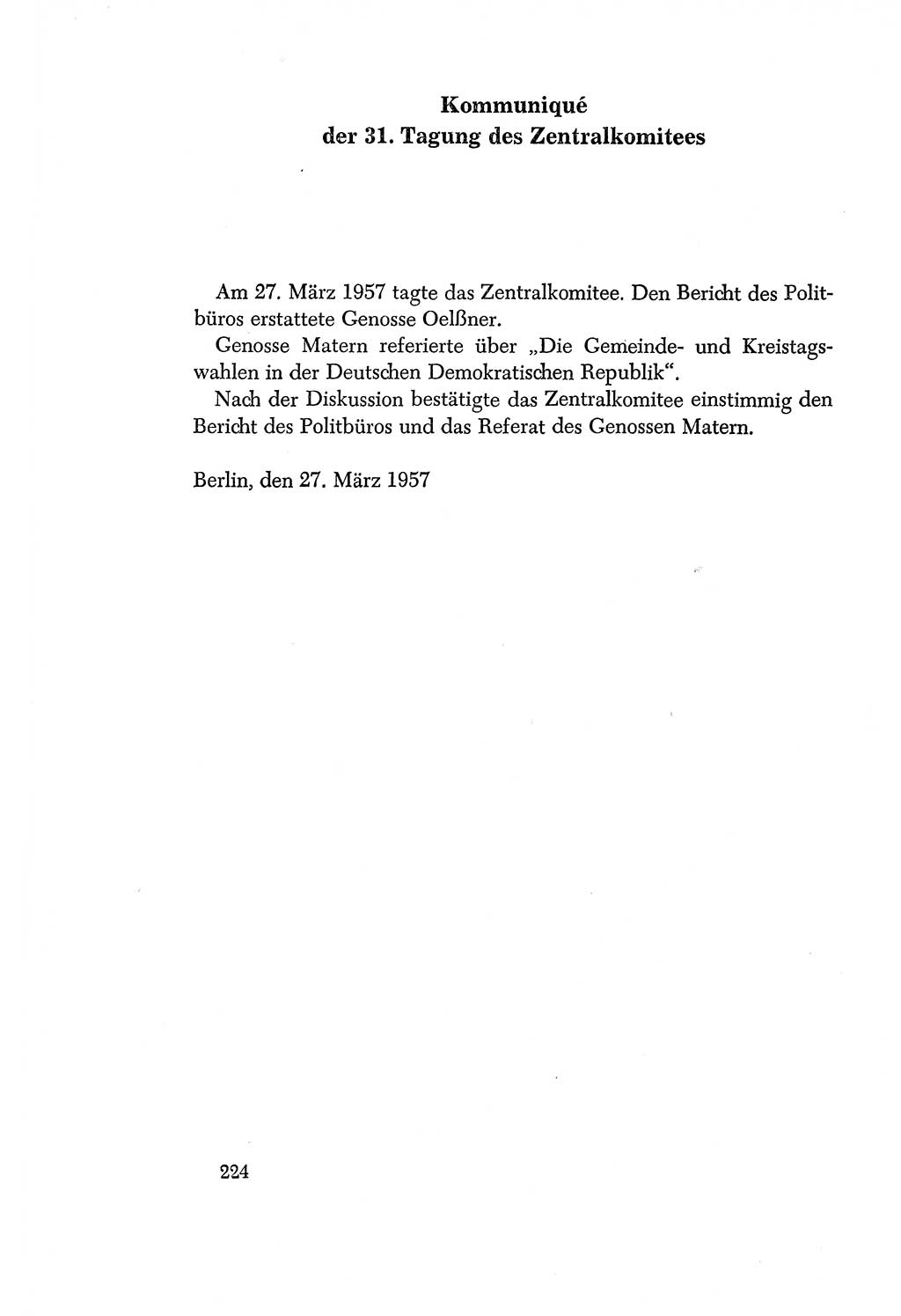 Dokumente der Sozialistischen Einheitspartei Deutschlands (SED) [Deutsche Demokratische Republik (DDR)] 1956-1957, Seite 224 (Dok. SED DDR 1956-1957, S. 224)