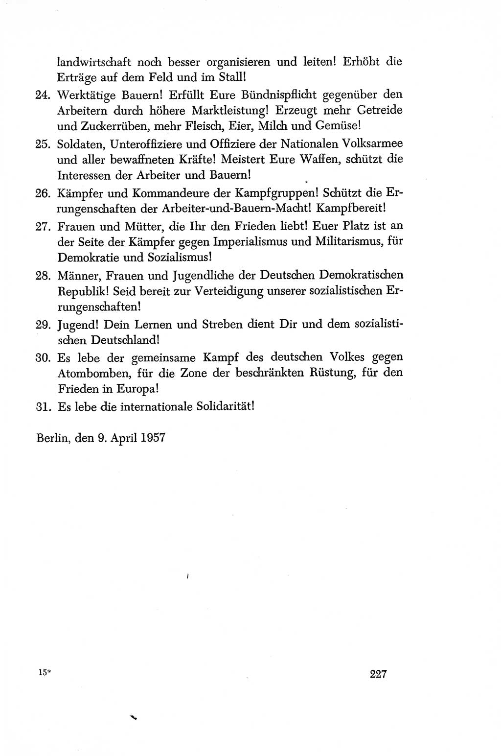 Dokumente der Sozialistischen Einheitspartei Deutschlands (SED) [Deutsche Demokratische Republik (DDR)] 1956-1957, Seite 227 (Dok. SED DDR 1956-1957, S. 227)