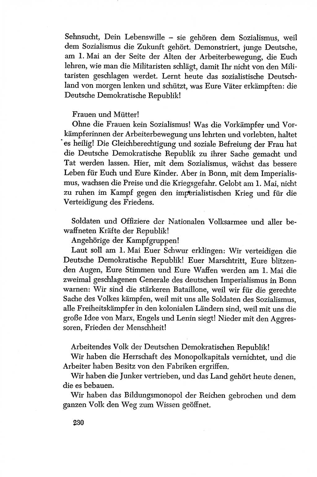 Dokumente der Sozialistischen Einheitspartei Deutschlands (SED) [Deutsche Demokratische Republik (DDR)] 1956-1957, Seite 230 (Dok. SED DDR 1956-1957, S. 230)