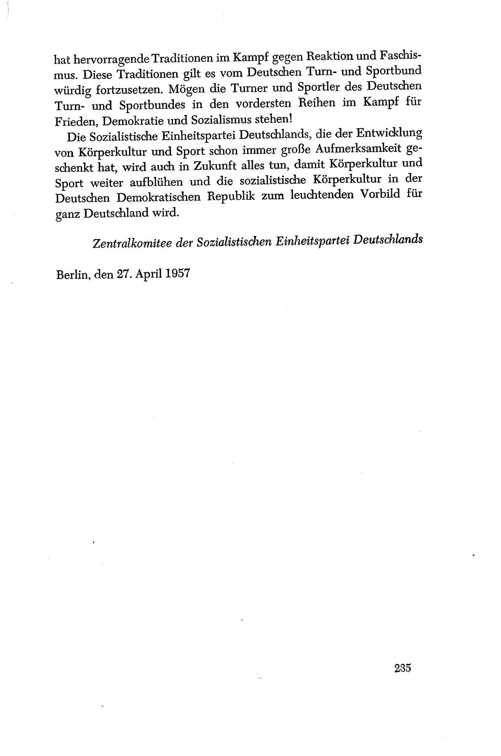 Dokumente der Sozialistischen Einheitspartei Deutschlands (SED) [Deutsche Demokratische Republik (DDR)] 1956-1957, Seite 235 (Dok. SED DDR 1956-1957, S. 235)