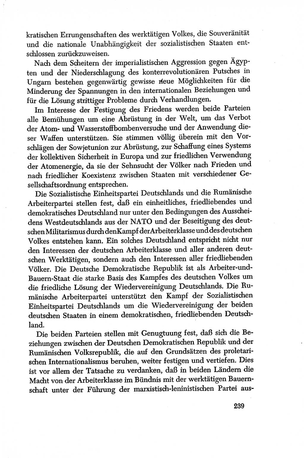 Dokumente der Sozialistischen Einheitspartei Deutschlands (SED) [Deutsche Demokratische Republik (DDR)] 1956-1957, Seite 239 (Dok. SED DDR 1956-1957, S. 239)