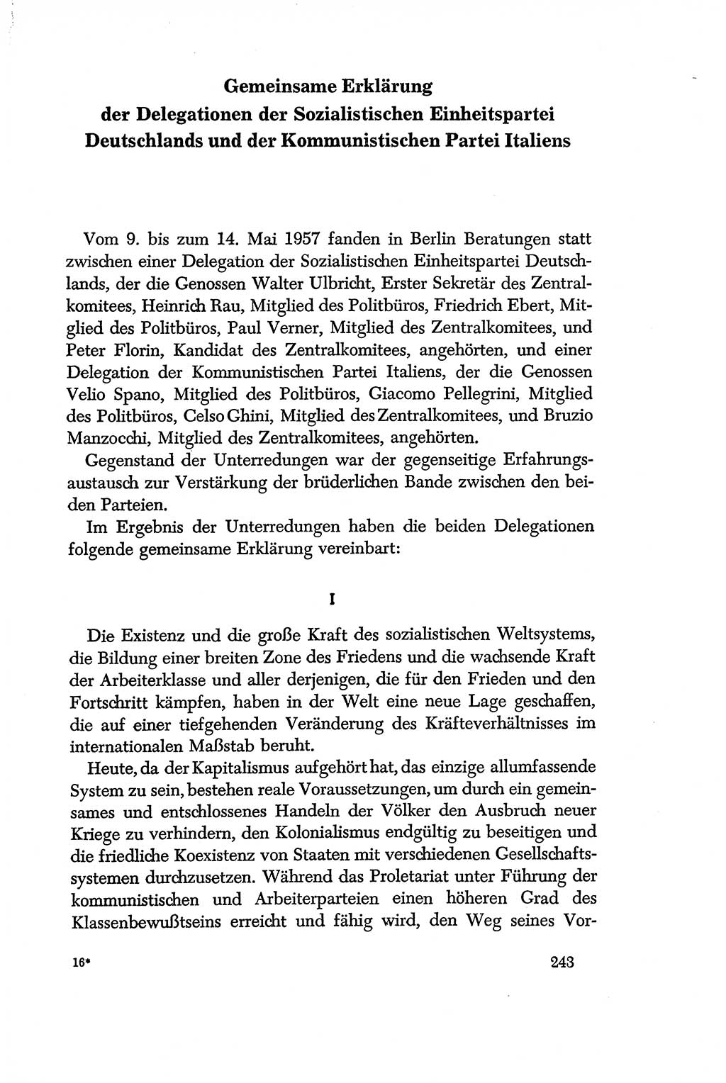 Dokumente der Sozialistischen Einheitspartei Deutschlands (SED) [Deutsche Demokratische Republik (DDR)] 1956-1957, Seite 243 (Dok. SED DDR 1956-1957, S. 243)