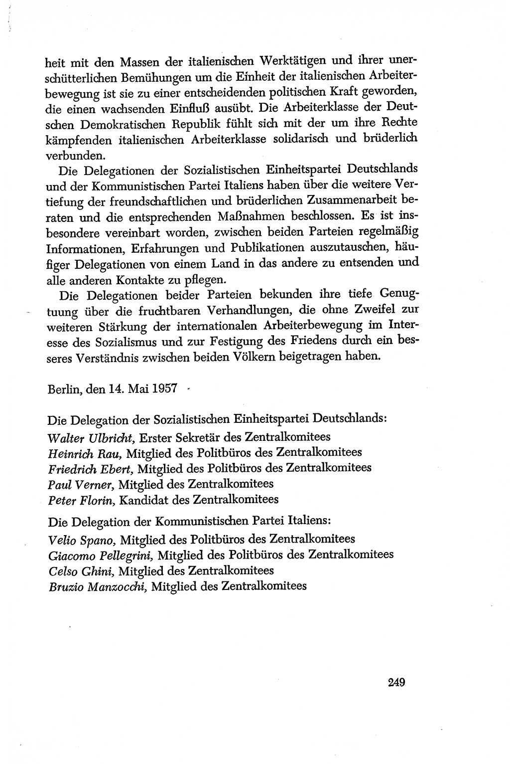 Dokumente der Sozialistischen Einheitspartei Deutschlands (SED) [Deutsche Demokratische Republik (DDR)] 1956-1957, Seite 249 (Dok. SED DDR 1956-1957, S. 249)