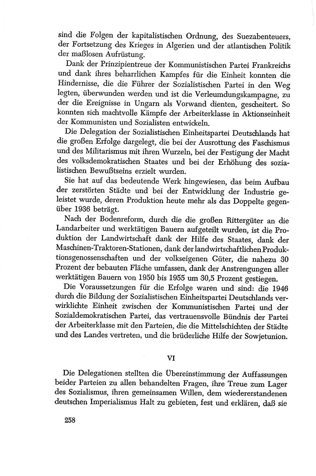 Dokumente der Sozialistischen Einheitspartei Deutschlands (SED) [Deutsche Demokratische Republik (DDR)] 1956-1957, Seite 258 (Dok. SED DDR 1956-1957, S. 258)