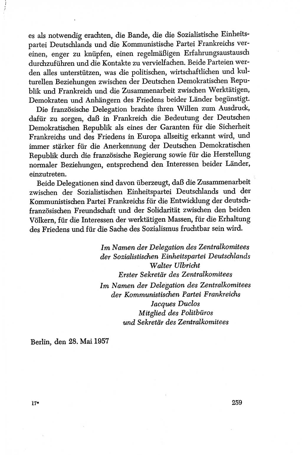 Dokumente der Sozialistischen Einheitspartei Deutschlands (SED) [Deutsche Demokratische Republik (DDR)] 1956-1957, Seite 259 (Dok. SED DDR 1956-1957, S. 259)