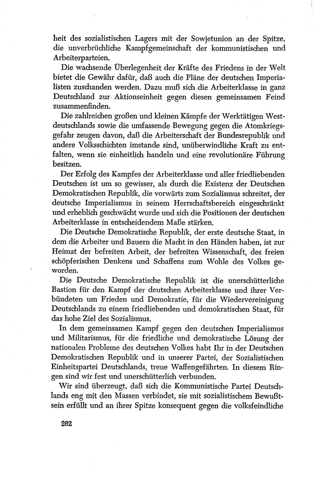 Dokumente der Sozialistischen Einheitspartei Deutschlands (SED) [Deutsche Demokratische Republik (DDR)] 1956-1957, Seite 262 (Dok. SED DDR 1956-1957, S. 262)